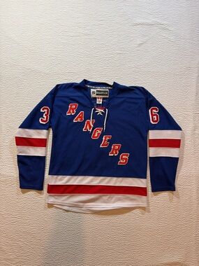 NHL Jersey Mens Size 50 Blue New York Rangers CCM Reebok #36 Zuccarello